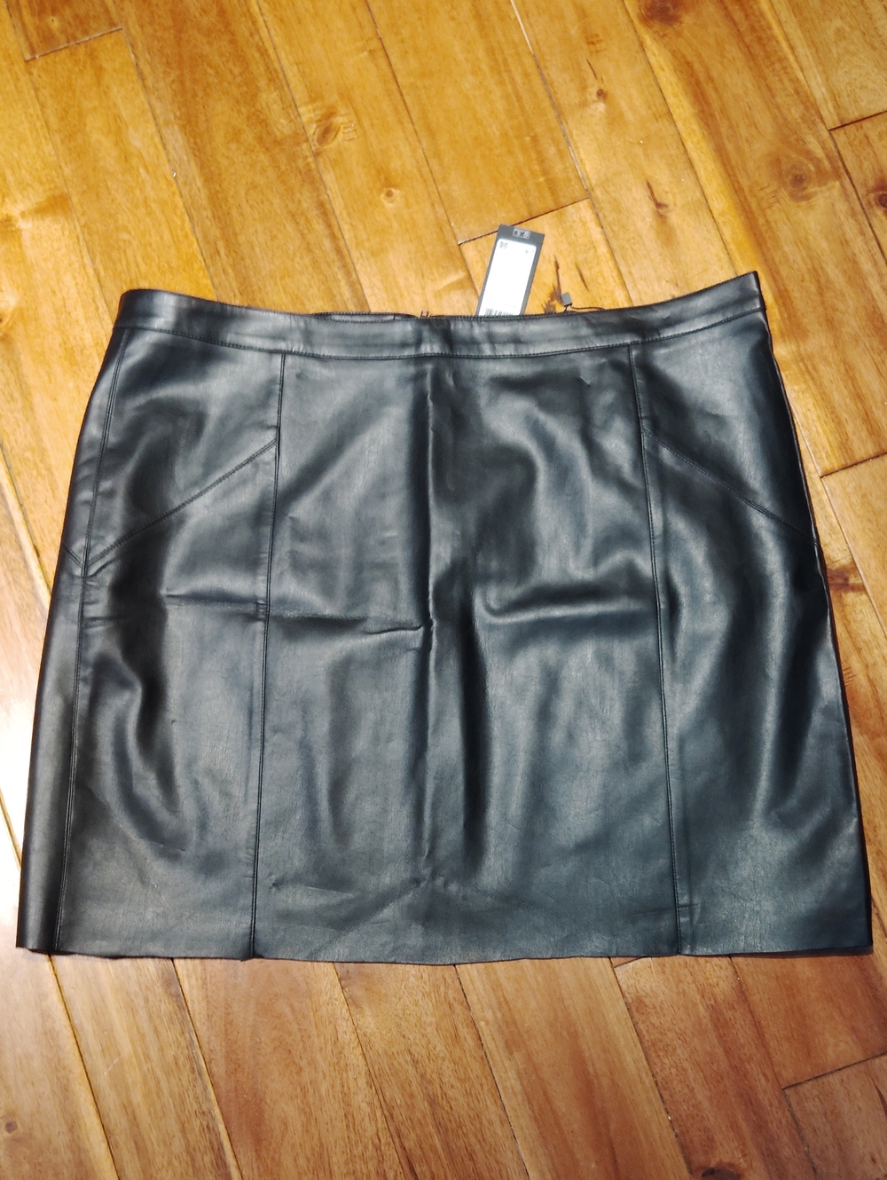 Vero Moda Curve Faux Leather Mini Skirt